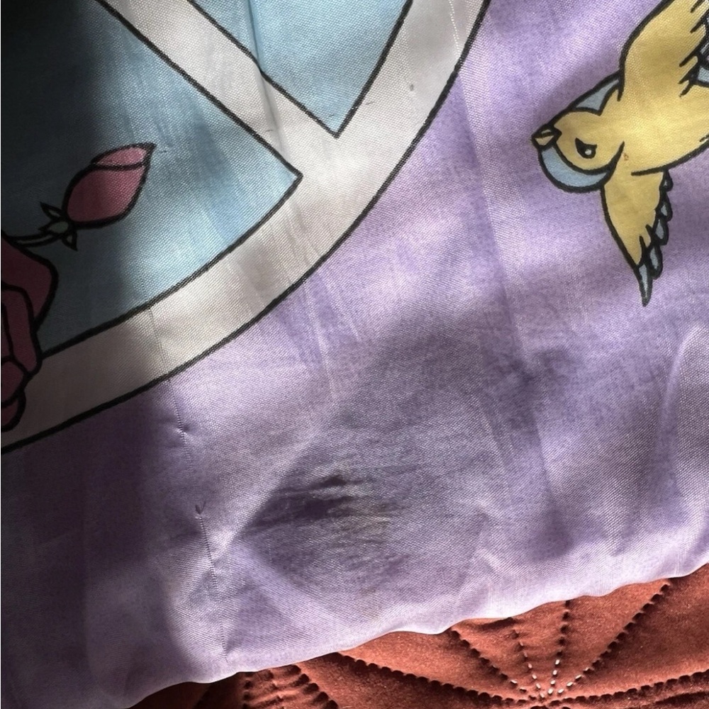 Vintage 1990s Disney Beauty and the Beast Kids Children’s Sleeping Bag - Picture 2 of 5